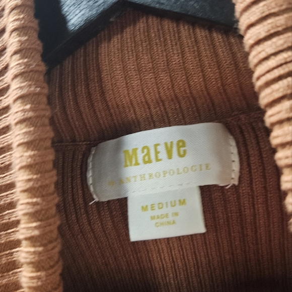 Anthropologie Maeve Button-Sleeve Turtleneck Sweater - Picture 2 of 5